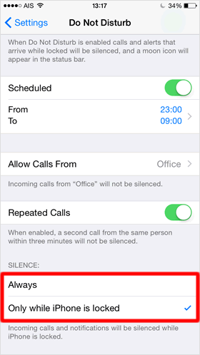 silence