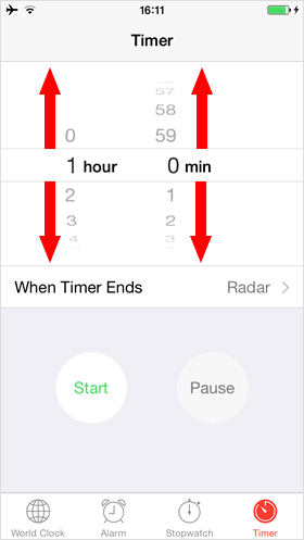 Set a timer