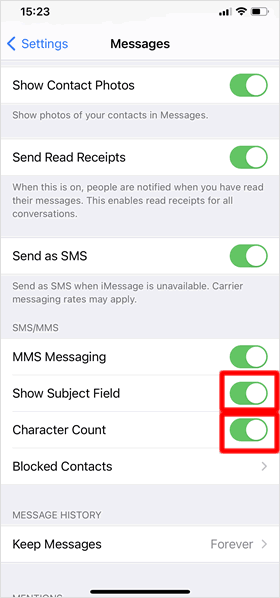เมื่อ iMessage ไม่พร้อมใช้งาน ให้ส่งเป็น SMS แทน
