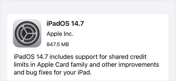 iPadOS 14.7