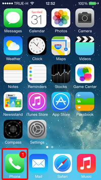 alert at home screen