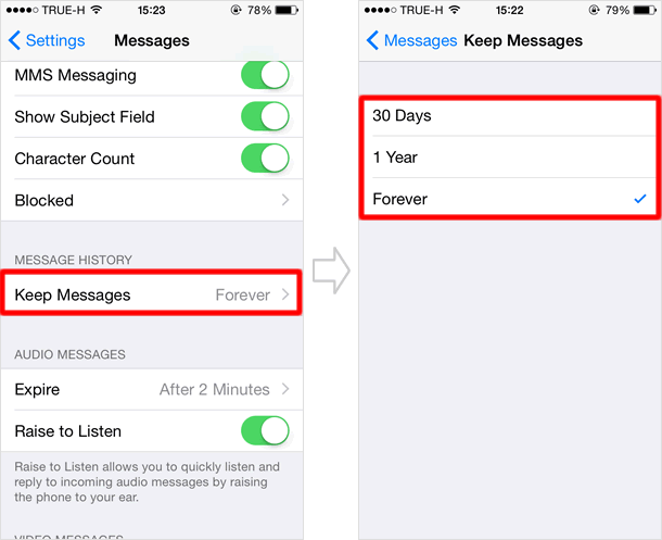 keep messages