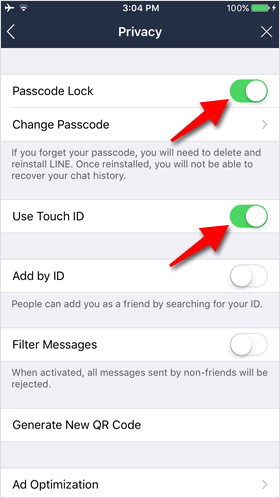 use touch id